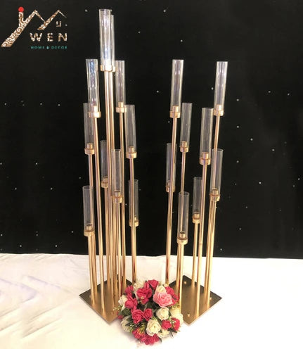 10 têtes de chandelier en métal pour décoration de mariage et fêtes - vue 1 sur 10