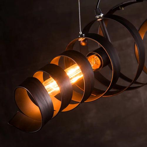 suspension vintage moderne en fer forgé pour intérieur - vue 7 sur 7