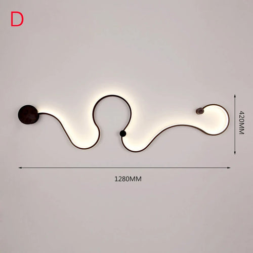 [YGFEEL] Applique murale LED Chambre moderne à côté de la lampe Étude Éclairage de lecture Applique murale Salon Décoration créative Appliques murales - vue 6 sur 14