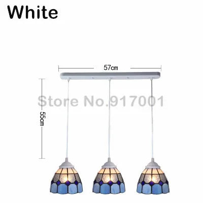 3 Heads Colorful Glass LED Pendant Lamps Light,Bedroom Suspension Hanging Ceiling Lamp - vue 30 sur 30