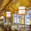 lanterne rustique japonaise osier bambou