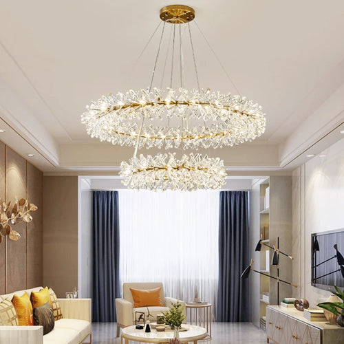 suspension en cristal design nordique pour éclairage élégant - vue 3 sur 14