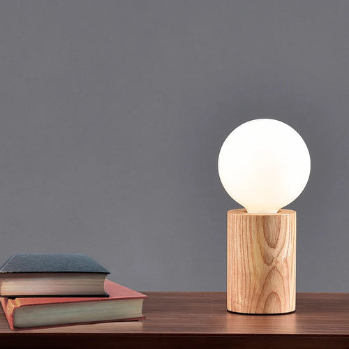 lampe de table moderne en verre nordique led décoration - vue 5 sur 5
