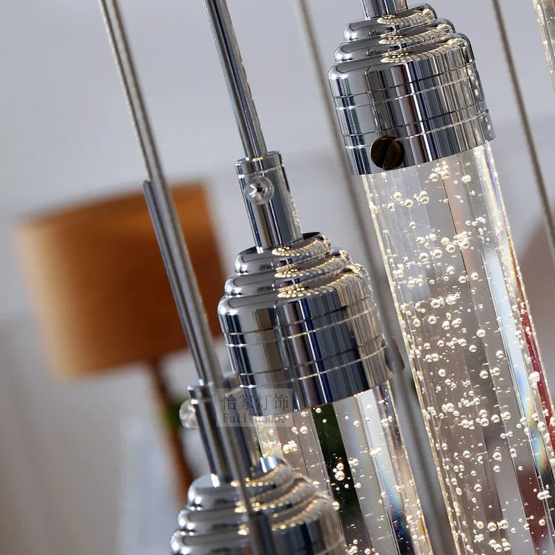 lustre à led spirale xl pour éclairage intérieur élégant - vue 6 sur 7