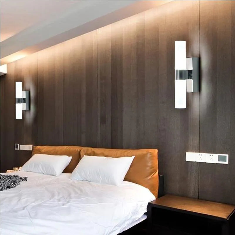 Lumière de miroir LED en acier inoxydable pour salle de bains AC85-265V 6W - vue 4 sur 6