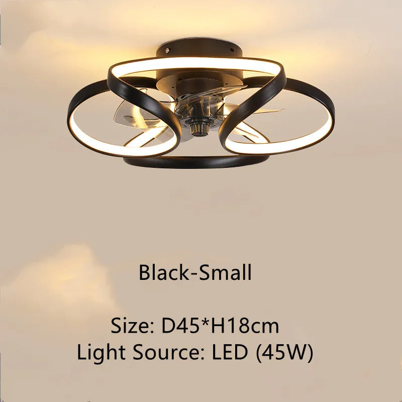 ventilateur de plafond smart led muet trois vitesses 	 style - vue 7 sur 9