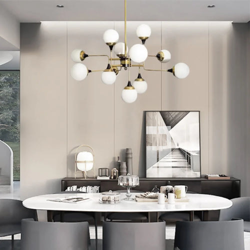 lustre stilnovo design créatif style postmoderne haricot magique - vue 5 sur 7