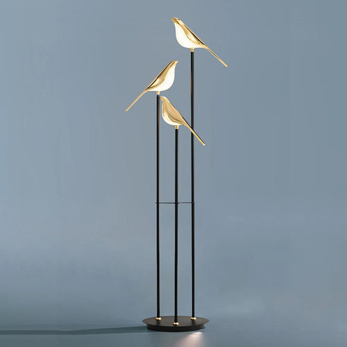 design lampe de table LED placage postmoderne or oiseau alliage acrylique lampe de bureau pour chambre étude salle salon lampadaire - vue 5 sur 10