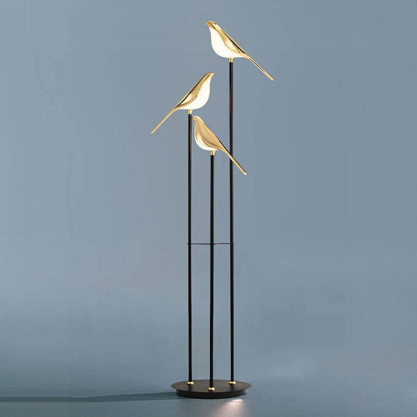 design lampe de table LED placage postmoderne or oiseau alliage acrylique lampe de bureau pour chambre étude salle salon lampadaire - vue 4 sur 10