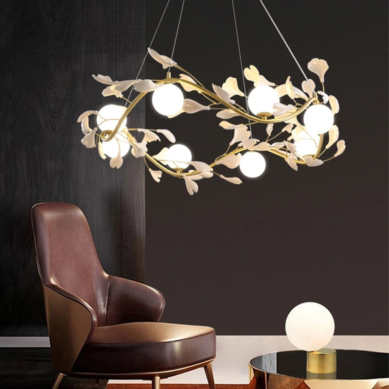 lustre nordique design pour décoration intérieure élégante et romantique - vue 5 sur 11