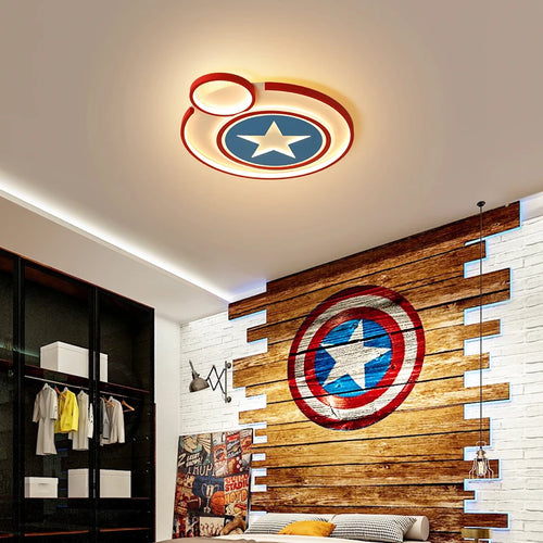 plafonnier led créatif avec télécommande pour enfant décoratif mignon - vue 4 sur 10