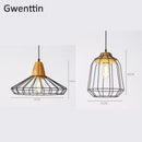 suspension moderne en bois avec éclairage led pour plantes