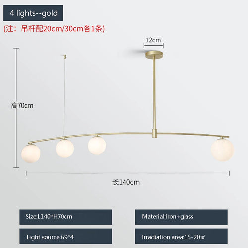 suspension moderne en métal et verre pour intérieur - vue 14 sur 18