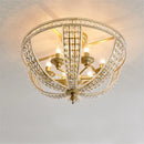 plafonnier en cristal de luxe style loft américain décoratif pour intérieur