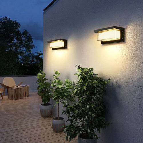 Applique murale LED lampe extérieure étanche en aluminium extérieur applique murale Rgb Tuya Smart Wifi réglable applique murale porche jardin Villa éclairage - vue 7 sur 12