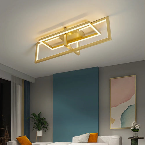 lustre moderne à led minimaliste en acrylique pour plafond - vue 4 sur 6