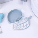 boîte à savon double couche en forme de feuille portable