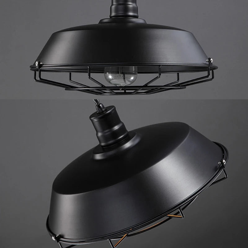 Suspension Loft Style Vintage cage industrielle rétro - vue 4 sur 8