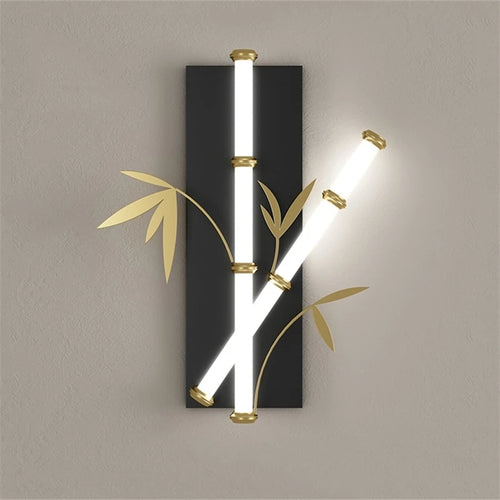 applique murale imitation bambou acrylique style chinois moderne - vue 2 sur 10
