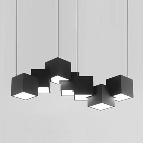 2024 Magic Cube Led Creative Pendant Light Ceilng Hanging Lamp for Dining Room Living Room Light Fixture Samsarah Lighting - vue 6 sur 10