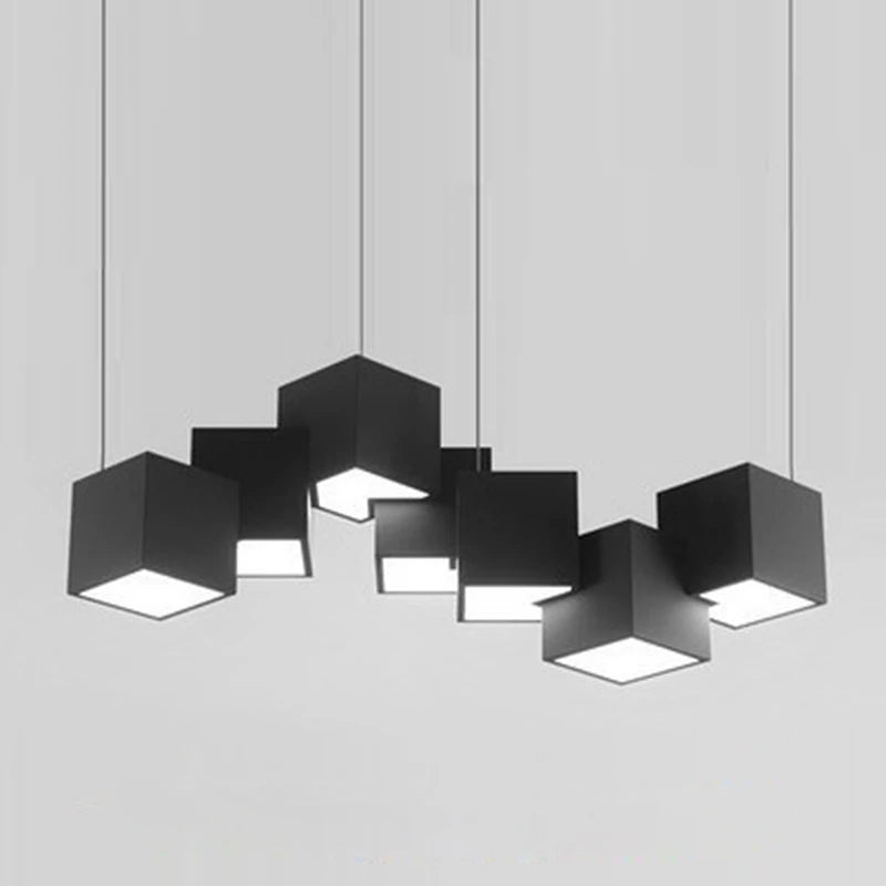 2024 Magic Cube Led Creative Pendant Light Ceilng Hanging Lamp for Dining Room Living Room Light Fixture Samsarah Lighting - vue 5 sur 10