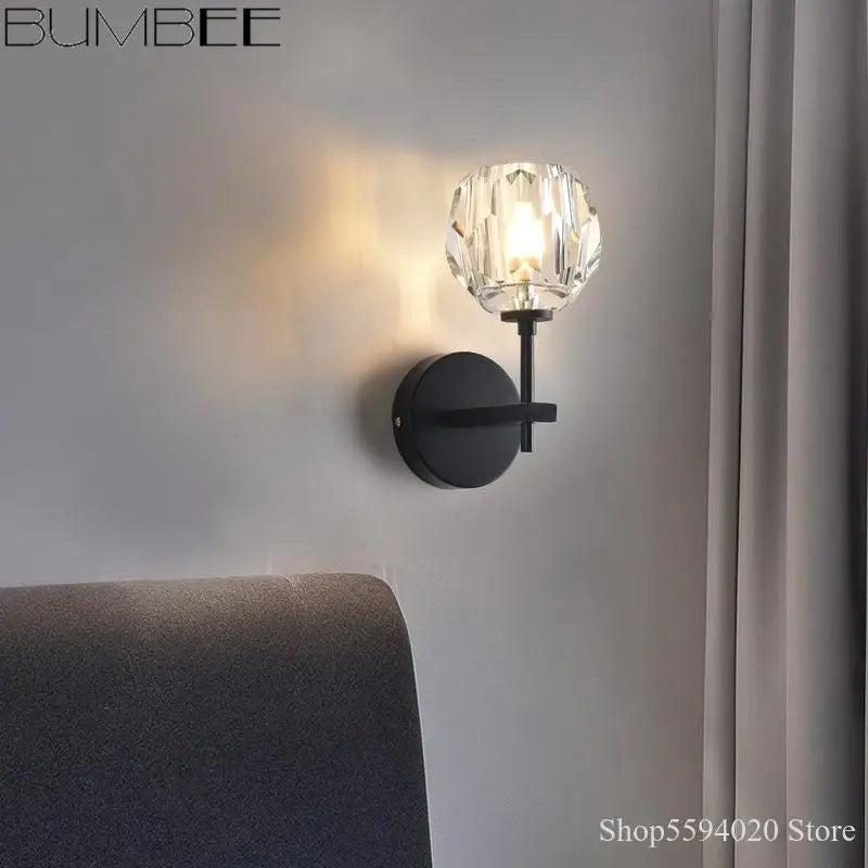 applique murale nordique en cristal postmodern simple - vue 4 sur 10