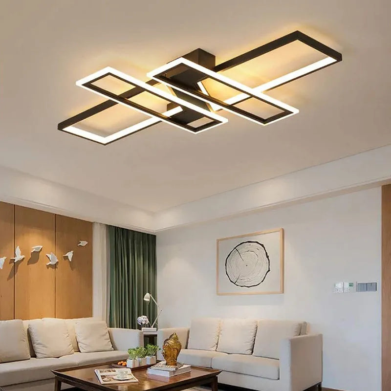 Lampe LED plafonnier salon déco maison éclairage - vue 5 sur 7