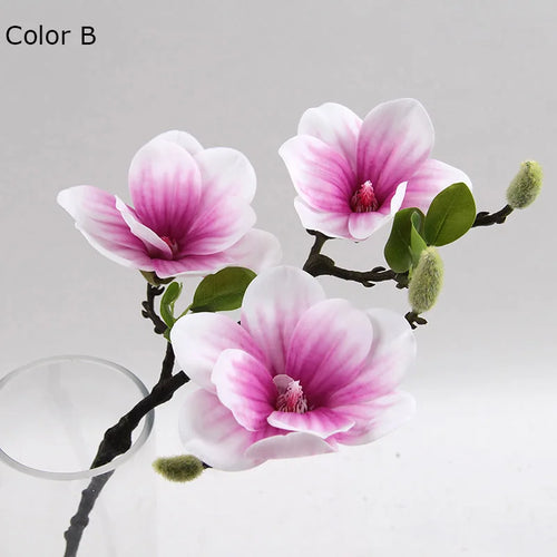 têtes de fleurs artificielles de magnolia pour décoration de mariage et fête - vue 12 sur 11