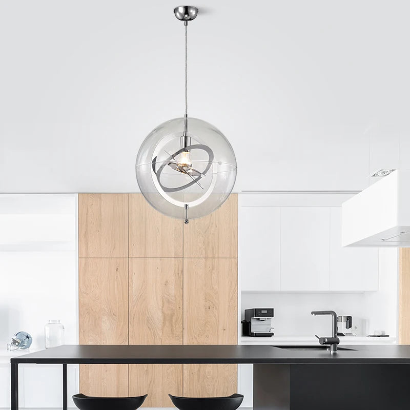 lustre étoile en verre design nordique personnalisé pour intérieur moderne - vue 4 sur 7