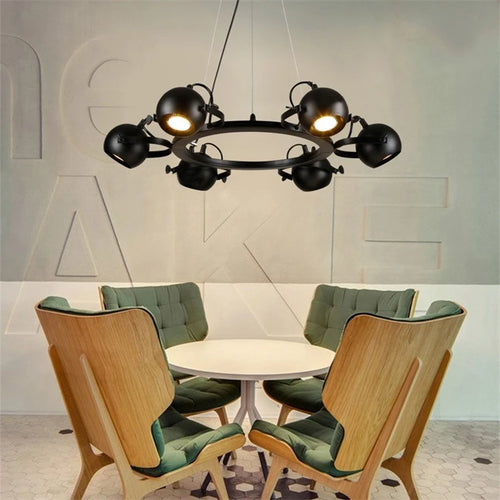 suspension rétro industrielle en fer pour magasin - vue 5 sur 8