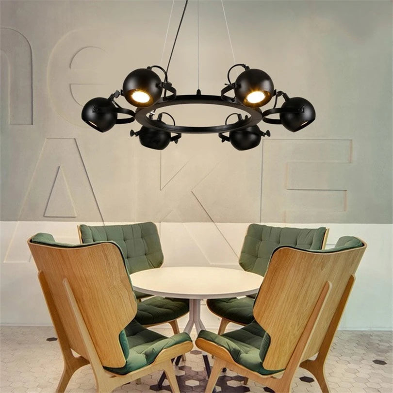 suspension rétro industrielle en fer pour magasin - vue 5 sur 8