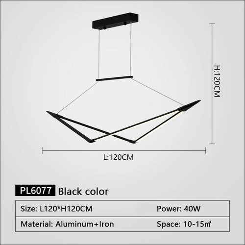 suspension led moderne dimmable pour un éclairage élégant - vue 9 sur 15