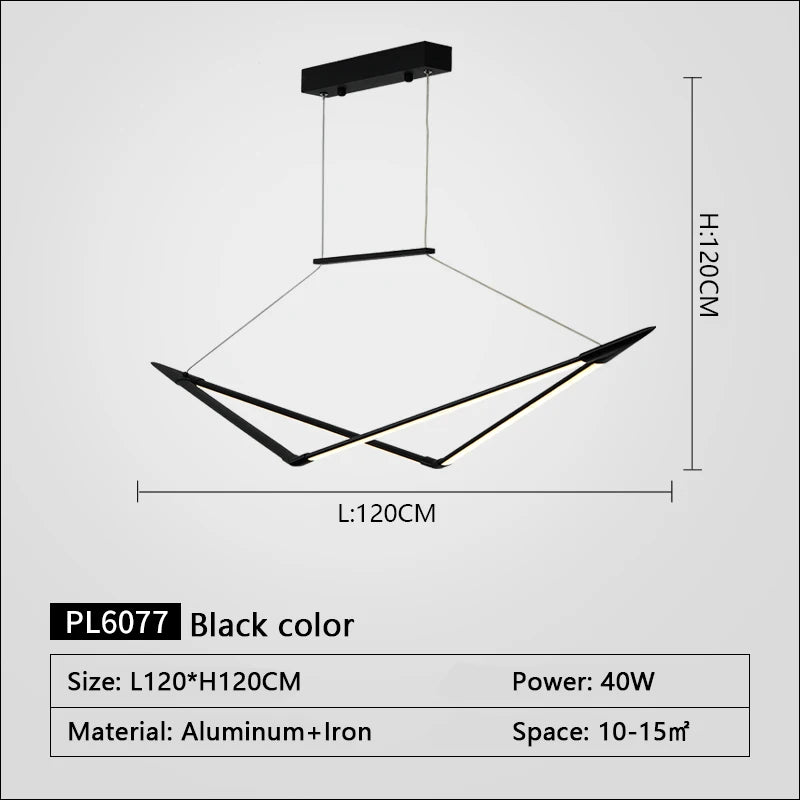 suspension led moderne dimmable pour un éclairage élégant - vue 8 sur 15