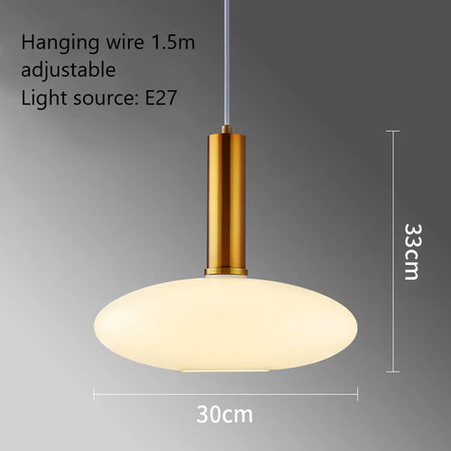 boule de verre moderne suspension led luminaire décoratif - vue 10 sur 15