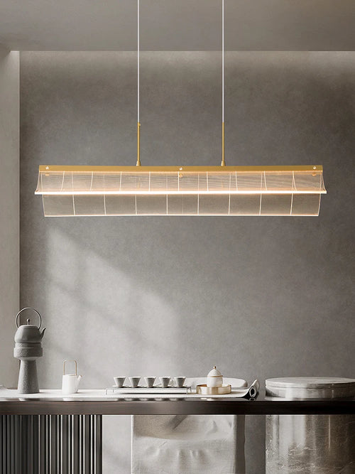 suspension moderne en cuivre pour éclairage intérieur - vue 3 sur 7