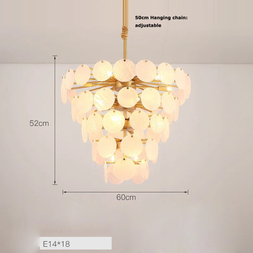 lustre design moderne en agate colorée pour intérieur - vue 13 sur 15