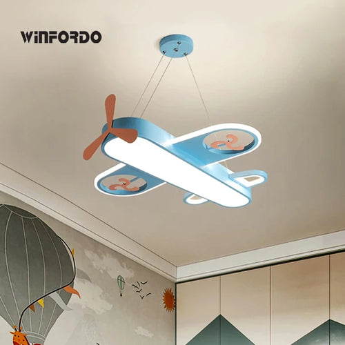 suspension LED avion moderne décorative idéale enfants - vue 2 sur 10