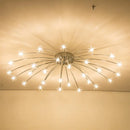 lustre moderne design chrome avec led pour éclairage maison