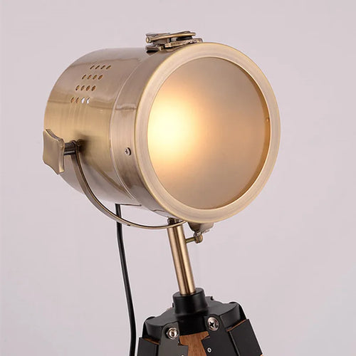 lampadaire nordique en bois massif avec éclairage led moderne - vue 6 sur 10