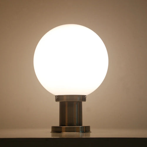 lampe pilier extérieure boule décorative pour éclairage jardin - vue 3 sur 9