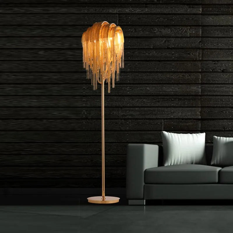 lampadaire décoratif post-moderne nordique en aluminium - vue 2 sur 8