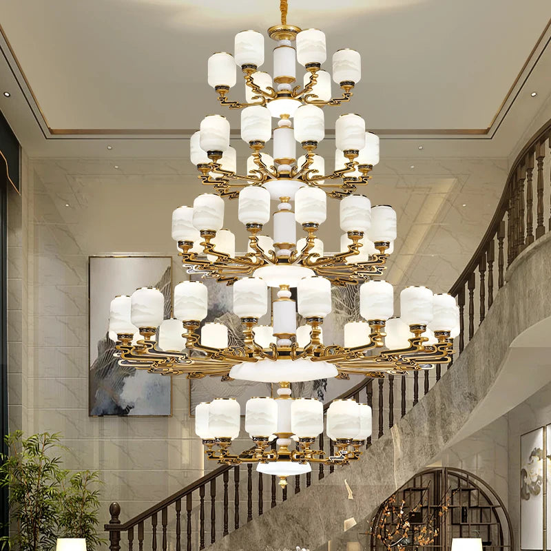 lustre chinois grande taille pour décoration d'intérieur élégant - vue 2 sur 18