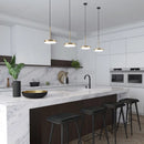 lustre nordique en acrylique led simple pour restaurant et café