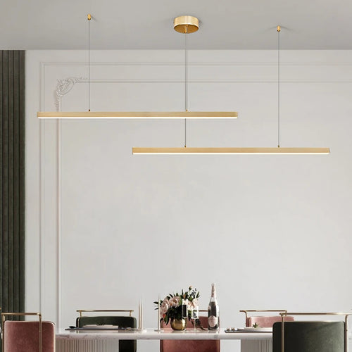 lustre moderne minimaliste pour une ambiance chaleureuse et design - vue 6 sur 17