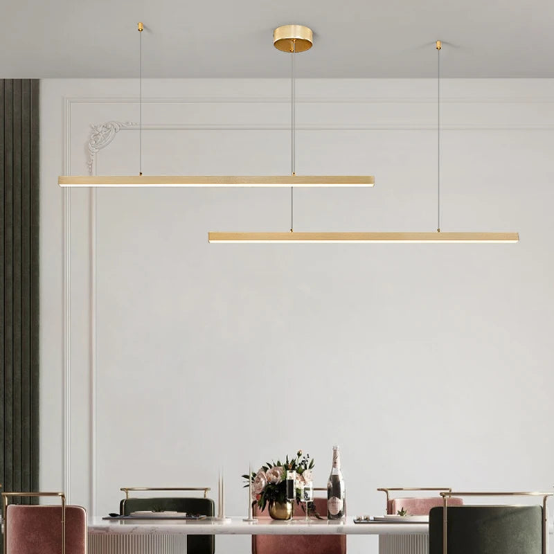 lustre moderne minimaliste pour une ambiance chaleureuse et design - vue 6 sur 17