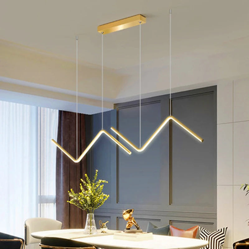 lampe led nordique suspendue décoration maison luminaire intérieur - vue 3 sur 8