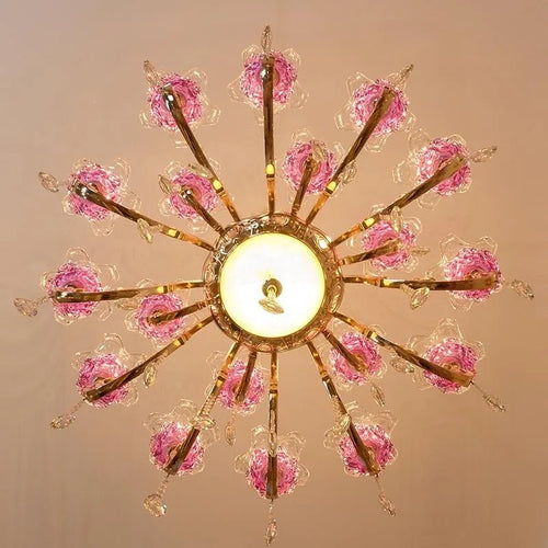 lustre de luxe en cristaux pour décoration élégante créative - vue 7 sur 21