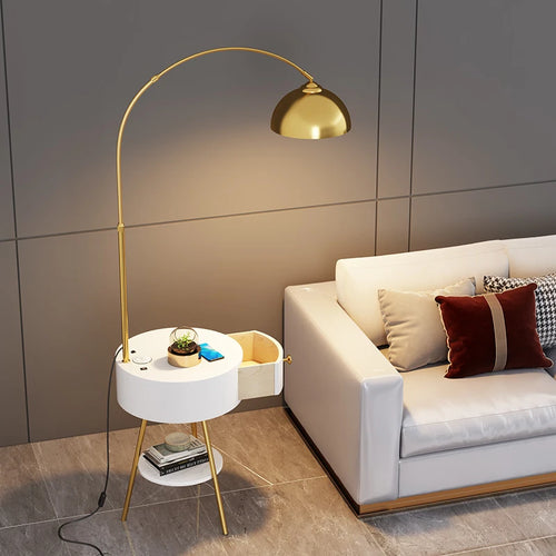 lampadaire haut de gamme avec étagère et livraison gratuite - vue 4 sur 8