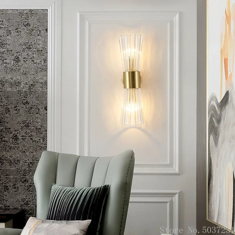applique murale en cristal post-moderne de luxe américaine - vue 5 sur 7