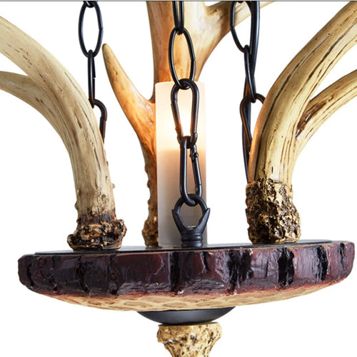lustre en bois créatif pour restaurant hôtel bar café - vue 7 sur 7